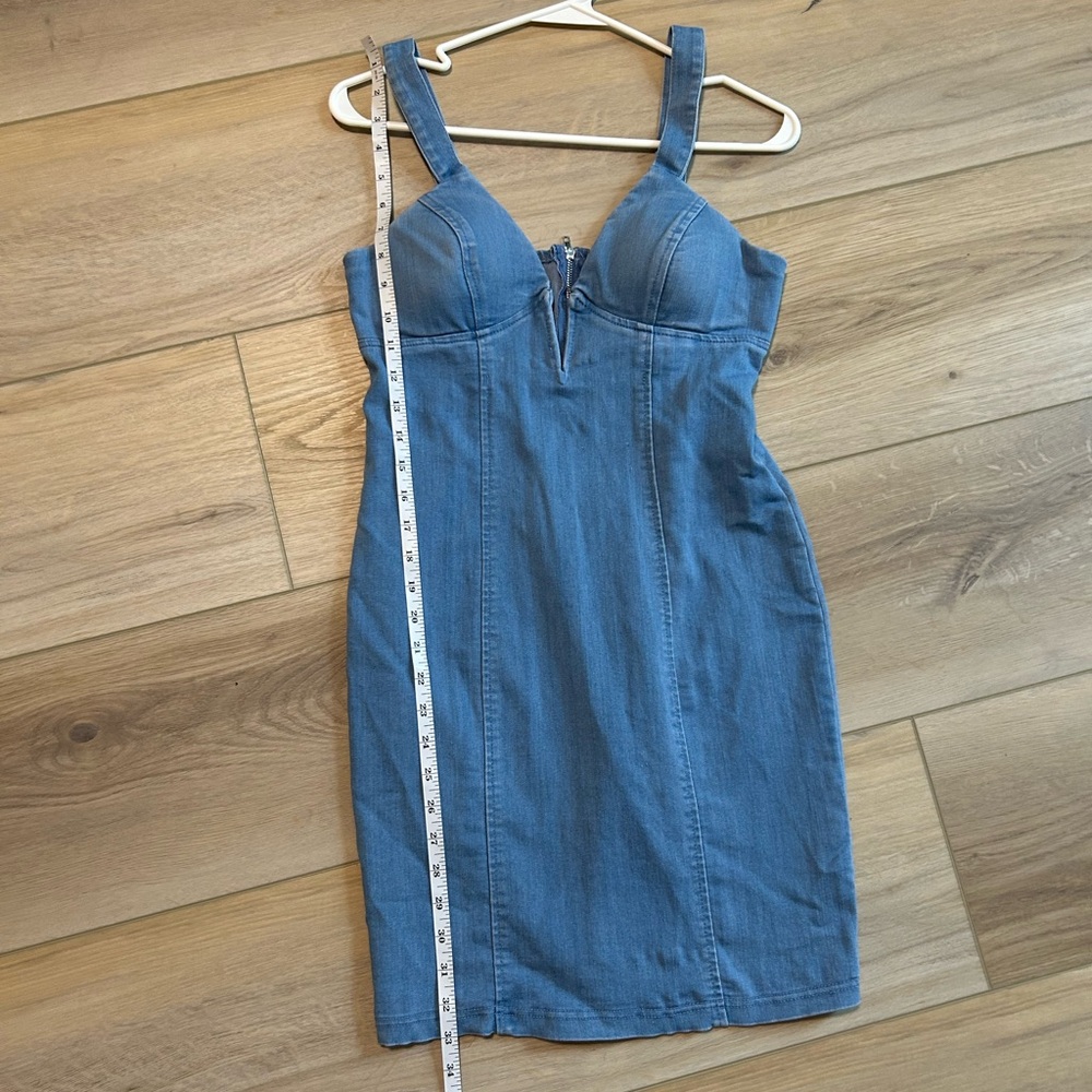 Haute Monde Women’s Denim Mini Dress - Picture 5 of 7